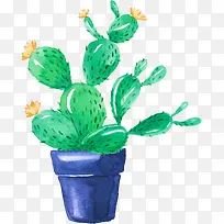 小清新插画广告设计卡通盆栽-空若网 小清新插画广告设计卡通盆栽-空若网