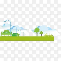 扁平化设计的城市建筑-空若网 扁平化设计的城市建筑-空若网