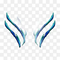 渐变蓝色对称柔和线条-空若网 渐变蓝色对称柔和线条-空若网