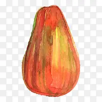 卡通手绘水果装饰海报设计木瓜-空若网 卡通手绘水果装饰海报设计木瓜-空若网