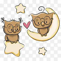 卡通情侣动物-空若网 卡通情侣动物-空若网