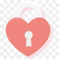 一个粉色爱心的锁-空若网 一个粉色爱心的锁-空若网