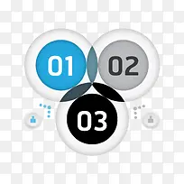 圆环 重叠 数字标签 矢量图-空若网 圆环 重叠 数字标签 矢量图-空若网