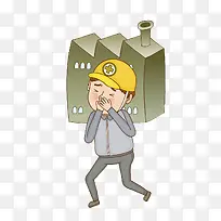 捂鼻子的男人-空若网 捂鼻子的男人-空若网