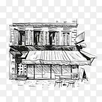 手绘咖啡馆图片-空若网 手绘咖啡馆图片-空若网