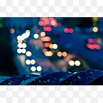 蓝色模糊彩色灯光-空若网 蓝色模糊彩色灯光-空若网