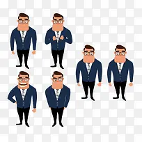 扁平化卡通形象素材-空若网 扁平化卡通形象素材-空若网