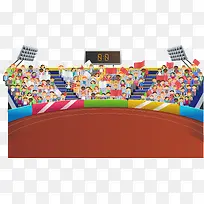 矢量运动会看台体育素材-空若网 矢量运动会看台体育素材-空若网