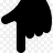 手指向下指图标-空若网 手指向下指图标-空若网