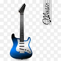 蓝色摇滚电吉他-空若网 蓝色摇滚电吉他-空若网