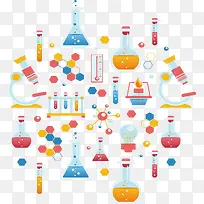 炫彩科学实验花纹-空若网 炫彩科学实验花纹-空若网