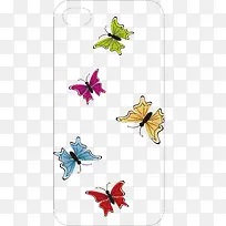 蝴蝶矢量手机壳-空若网 蝴蝶矢量手机壳-空若网