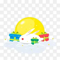 扁平化中秋元素-空若网 扁平化中秋元素-空若网