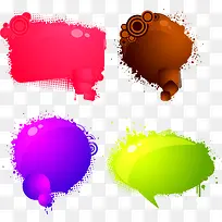 多彩气泡对话框-空若网 多彩气泡对话框-空若网