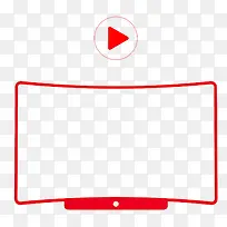 液晶电视简笔画-空若网 液晶电视简笔画-空若网