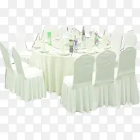 酒店餐厅白色的座位-空若网 酒店餐厅白色的座位-空若网