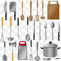 矢量工具和案板锅-空若网 矢量工具和案板锅-空若网