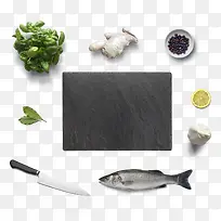 厨房案板小刀鱼蒜姜-空若网 厨房案板小刀鱼蒜姜-空若网