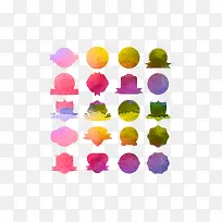 矢量彩色标识牌-空若网 矢量彩色标识牌-空若网