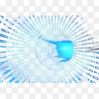 蓝色科技时尚发光背景-空若网 蓝色科技时尚发光背景-空若网