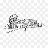 手绘建筑-空若网 手绘建筑-空若网