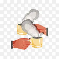 卡通热茶干杯-空若网 卡通热茶干杯-空若网