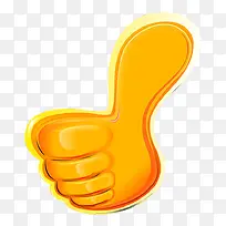 点赞金色小手免抠PNG素材-空若网 点赞金色小手免抠PNG素材-空若网