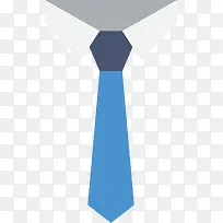 白色衬衫与蓝色领带-空若网 白色衬衫与蓝色领带-空若网