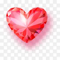 红色闪耀爱心宝石-空若网 红色闪耀爱心宝石-空若网