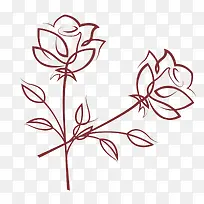 手绘简易玫瑰花设计-空若网 手绘简易玫瑰花设计-空若网