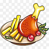 食物图案矢量图-空若网 食物图案矢量图-空若网