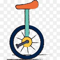 矢量儿童手绘独轮车-空若网 矢量儿童手绘独轮车-空若网
