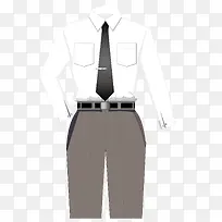 矢量灰色质感商务衬衫-空若网 矢量灰色质感商务衬衫-空若网