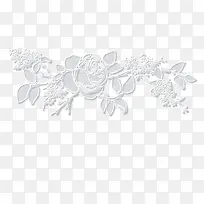 白色玫瑰花蕾丝-空若网 白色玫瑰花蕾丝-空若网