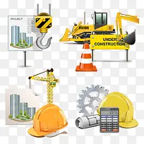 卡通手绘建筑工程-空若网 卡通手绘建筑工程-空若网