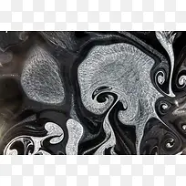 黑白液体花纹背景-空若网 黑白液体花纹背景-空若网