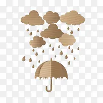 下雨的扁平化图形-空若网 下雨的扁平化图形-空若网