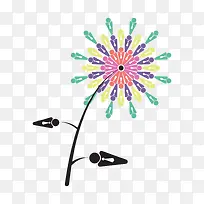 人形创意花卉图案-空若网 人形创意花卉图案-空若网