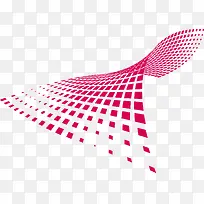 红色扭曲网格矢量素材-空若网 红色扭曲网格矢量素材-空若网