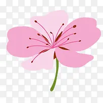 手绘桃花-空若网 手绘桃花-空若网