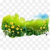 水彩画花海-空若网 水彩画花海-空若网