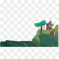 扁平化 绿色 背景-空若网 扁平化 绿色 背景-空若网