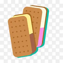 扁平化饼干食物设计-空若网 扁平化饼干食物设计-空若网