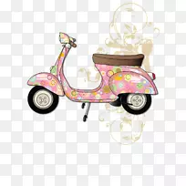 Vespa滑板车绘图机动车辆.Vespa-空若网 Vespa滑板车绘图机动车辆.Vespa-空若网