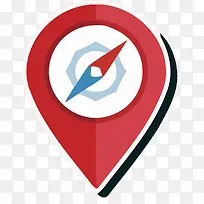 矢量方向定位标识素材-空若网 矢量方向定位标识素材-空若网