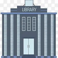 矢量扁平化图书馆-空若网 矢量扁平化图书馆-空若网