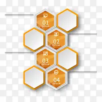 橙色简约蜂窝边框纹理-空若网 橙色简约蜂窝边框纹理-空若网