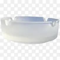 白色磨砂透明玻璃烟灰缸-空若网 白色磨砂透明玻璃烟灰缸-空若网