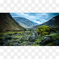 草地蓝天白云大山高清摄影-空若网 草地蓝天白云大山高清摄影-空若网