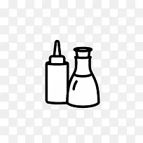 食品瓶线稿-空若网 食品瓶线稿-空若网